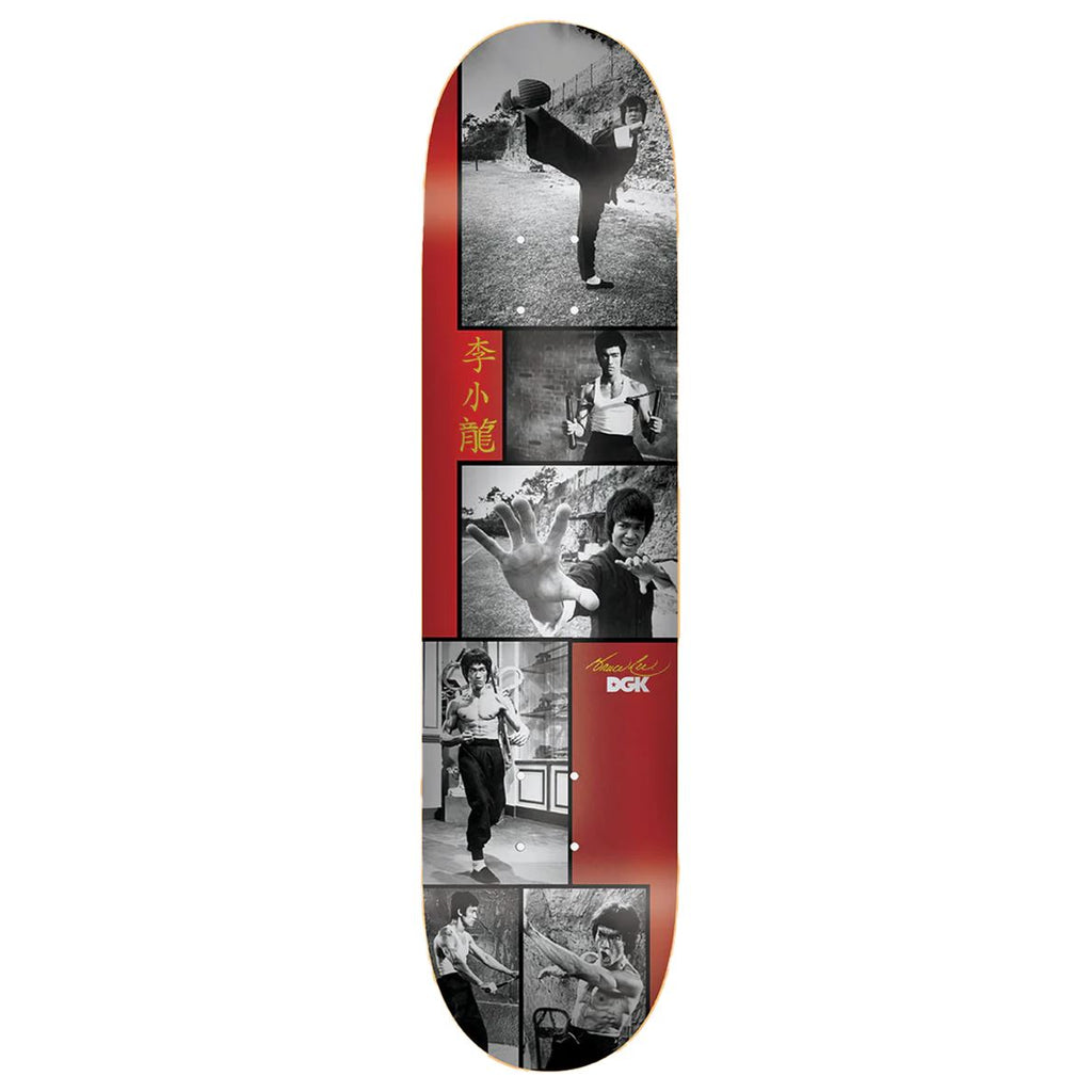 DGK x Bruce Lee 'Legend' Red Foil Skateboard Deck - 8.38"