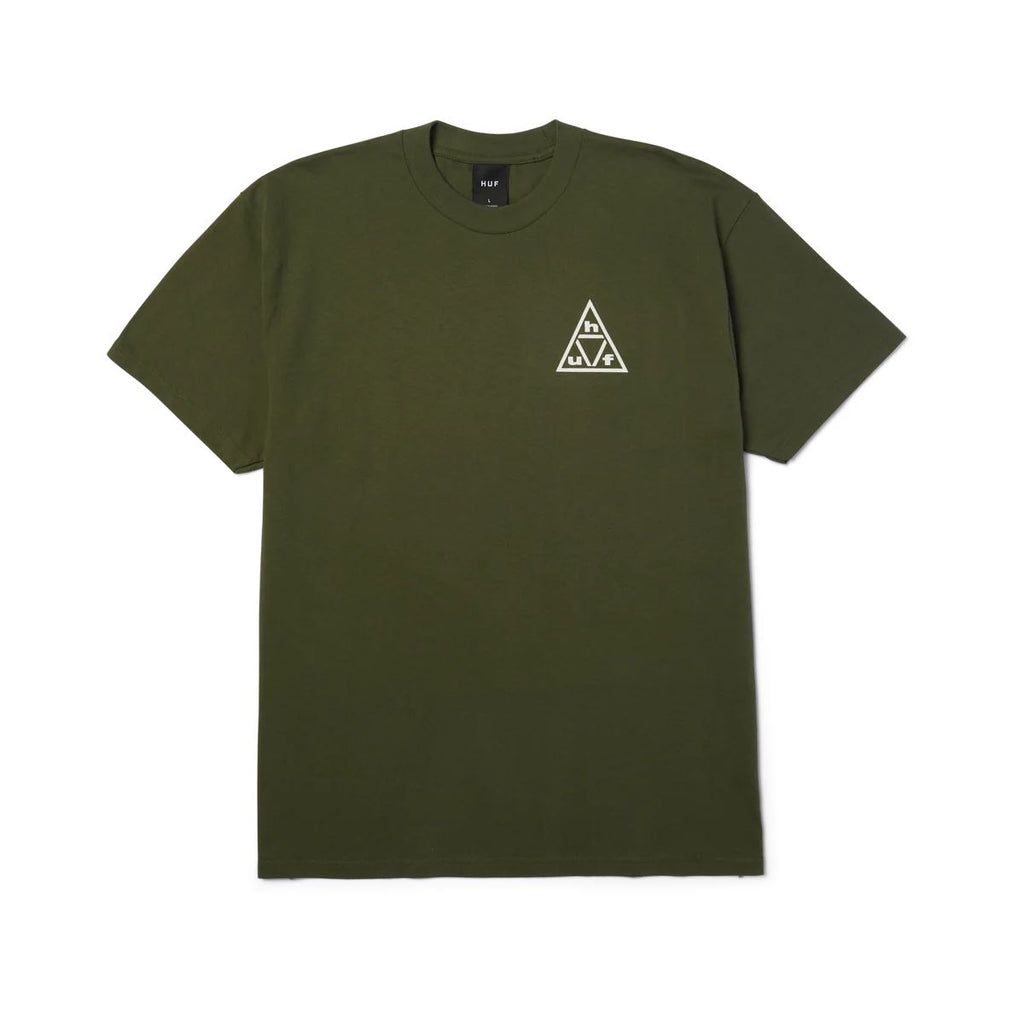 Triple Triangle SS Tee (Surplus Green / White)