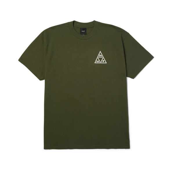 Triple Triangle SS Tee (Surplus Green / White)