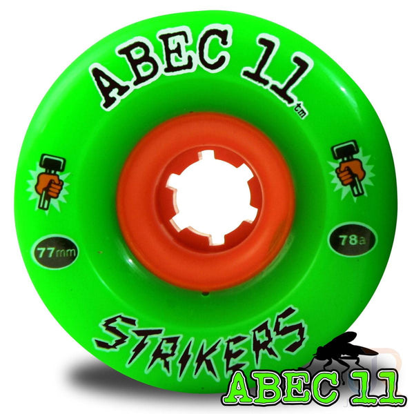 ABEC 11 - Strikers - 77 / 75A - Set 4 Skateboard Wheels - 77mm