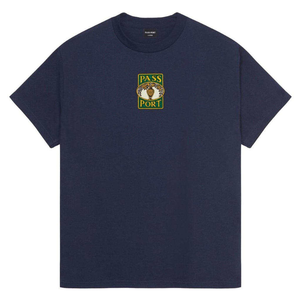 Pass~Port Vase Embroidery Tee (Navy) - M