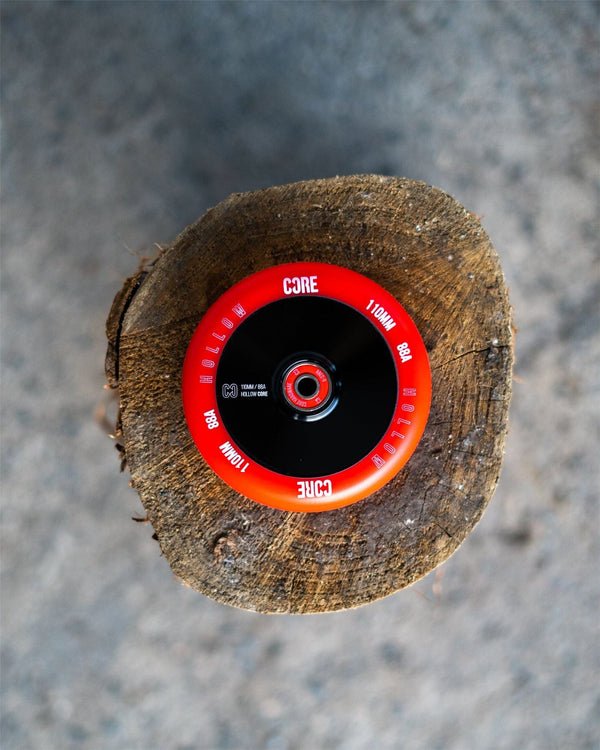 CORE Hollow Stunt Scooter Wheel V2 110mm - Red / Black