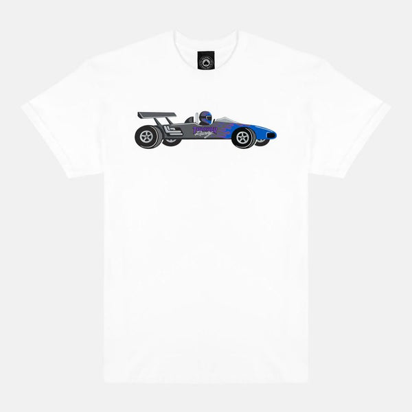 Thrasher T-Shirt Racecar - White - Skatewarehouse.co.uk