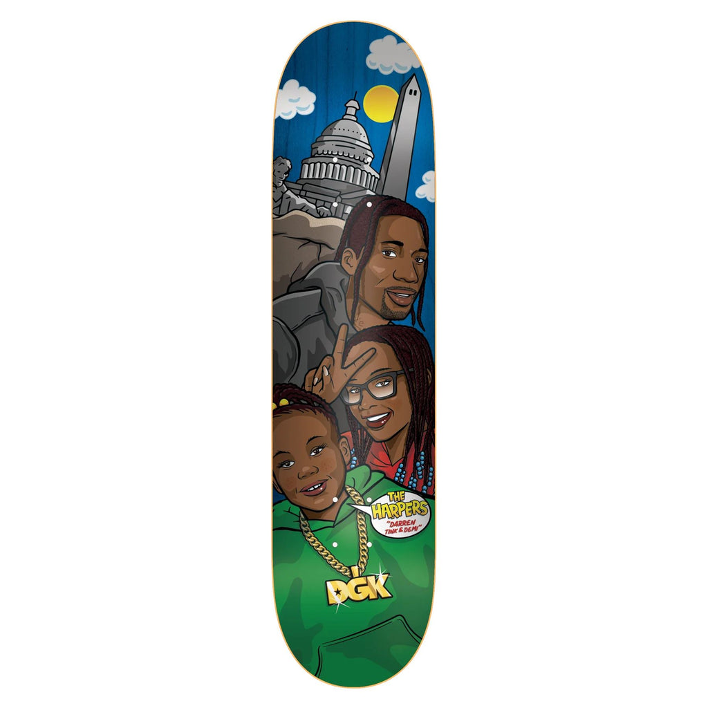 DGK Street Soldier 'The Harpers' Skateboard Deck - 8.0" - Skatewarehouse.co.uk