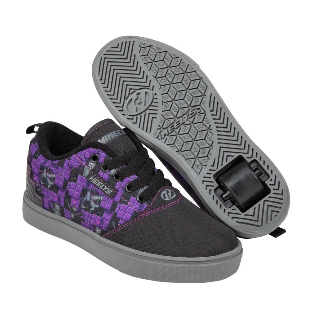 Heelys x Minecraft Pro 20 Minecraft  - Black / Purple - Skatewarehouse.co.uk