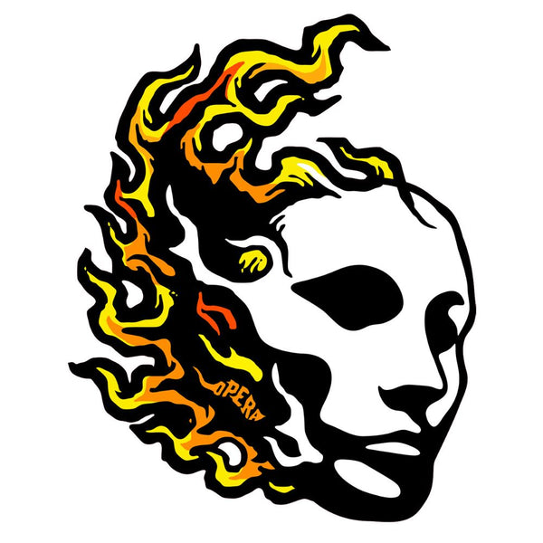 Opera Fire Mask Sticker 5 Pk Asst 1Sz