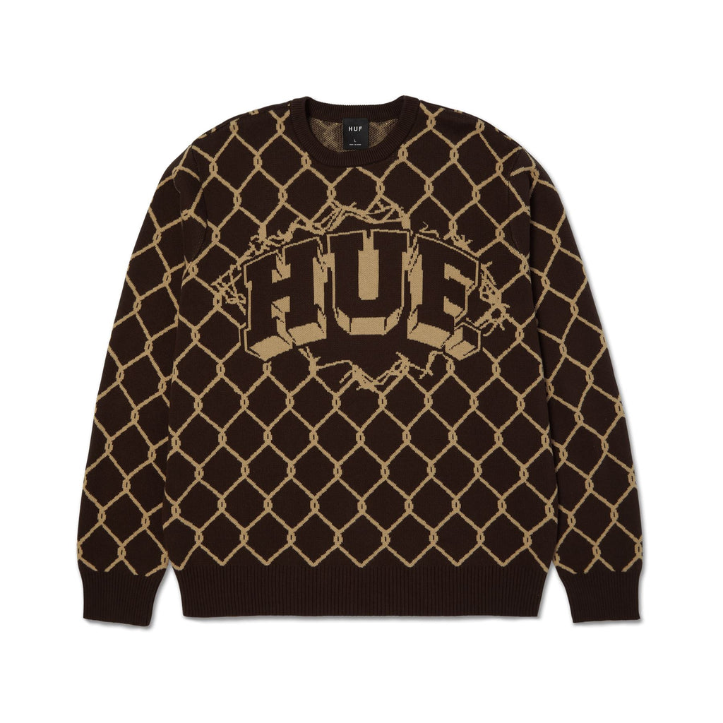 HUF Breakthrough Crewneck Sweater (Bison) - S