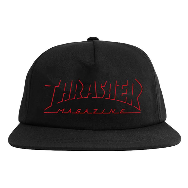 Thrasher Cap Shadow Mag Logo Black - O/S - Skatewarehouse.co.uk