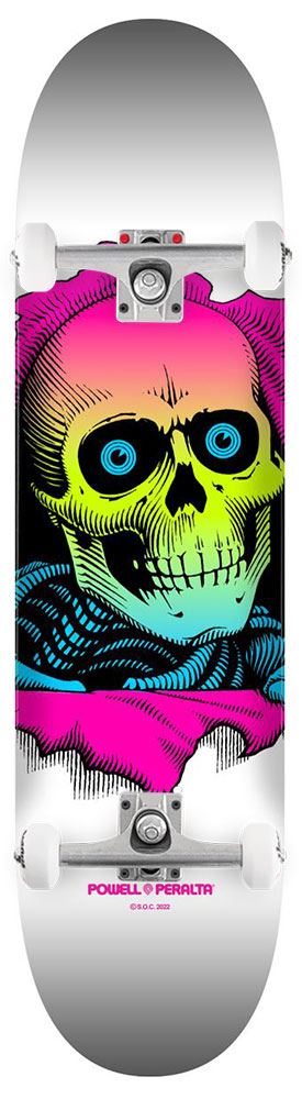 Powell Peralta Ripper • Lime Fade / White x Venom Custom Complete Skateboard - 8.5" - Skatewarehouse.co.uk