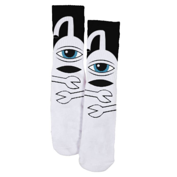 Toy Machine Sect Hug Sock White / Black