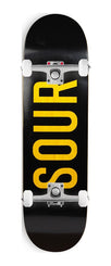 Sour Solution 'Army' Black / Woodstain (Square Shape) x Venom Custom Complete Skateboard - 8.5"