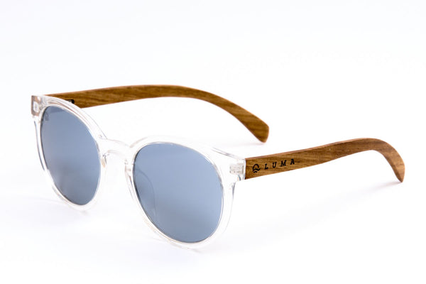 Luma Tidepool Recycled Sunglasses - Clear - Skatewarehouse.co.uk