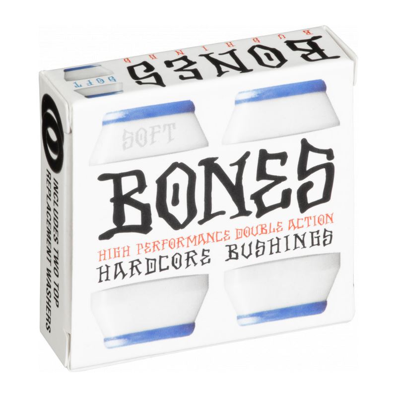 BONES® Skateboard Wheels Bushings Soft White - Skatewarehouse.co.uk