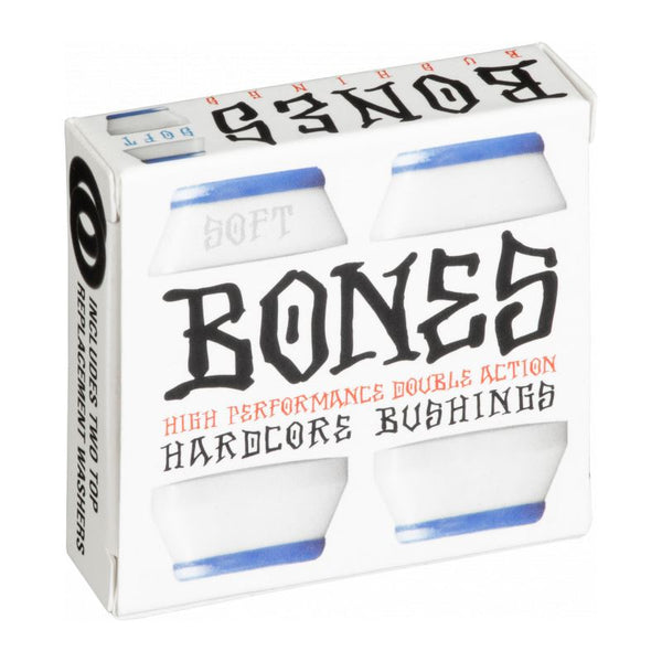 BONES® Skateboard Wheels Bushings Soft White - Skatewarehouse.co.uk