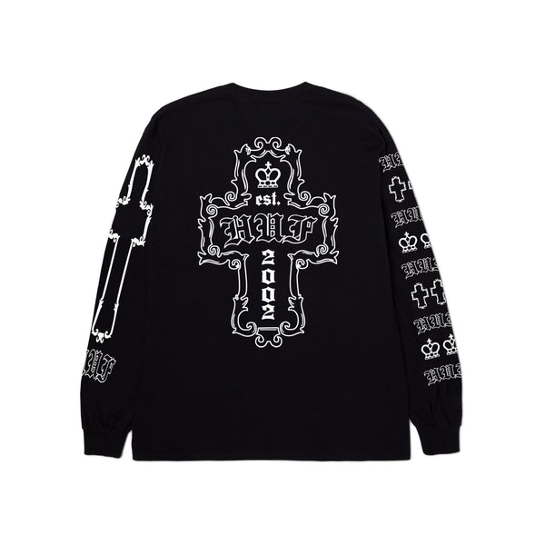 HUF Hard Luxe LS Tee (Black) - L