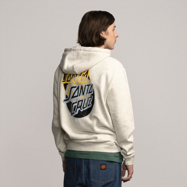 Santa Cruz Hood Dissect Dot - Athletic Heather - Skatewarehouse.co.uk