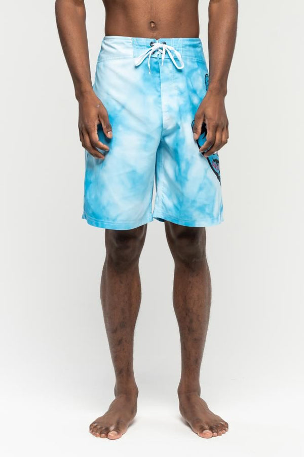 Santa Cruz Shorts Tie Dye Hand Boardie - Blue Tie Dye - Skatewarehouse.co.uk