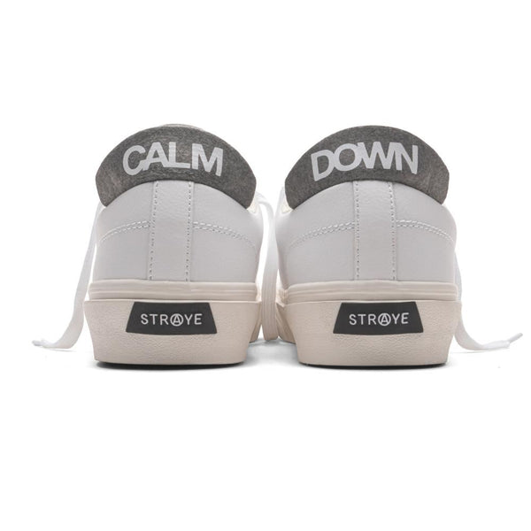 Straye Footwear Stanley - White / Cream Leather - Skatewarehouse.co.uk
