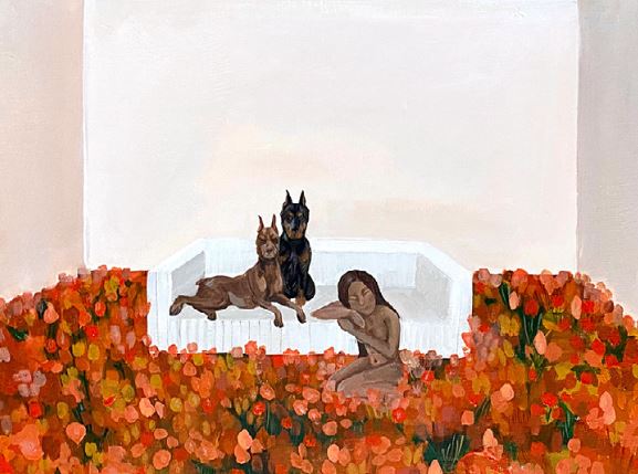 Chocolate L8RGRL Doberman Carl Aikens Skateboard Deck - 8.5