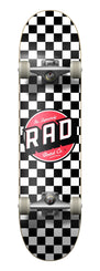 Rad 2020 Checkers 2 Dude Crew Complete Skateboard Black/White 7.5" 31" - Skatewarehouse.co.uk
