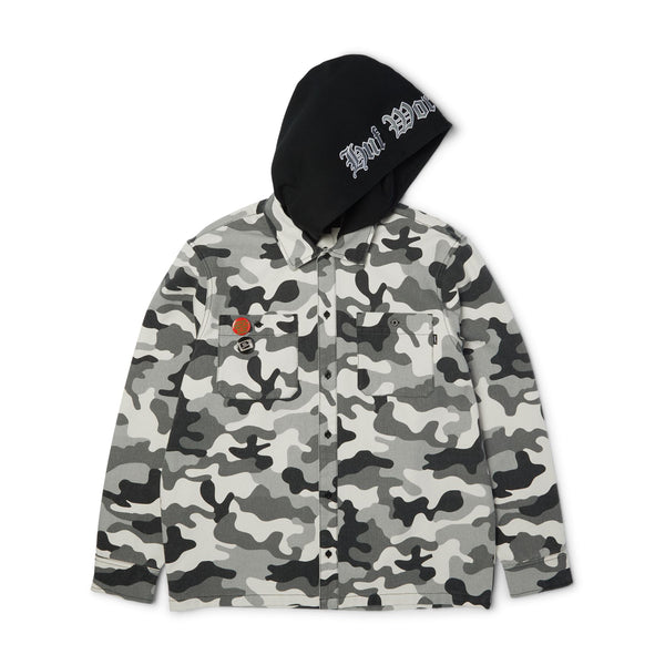 Olympia Camo Hooded Overshirt (Camo)