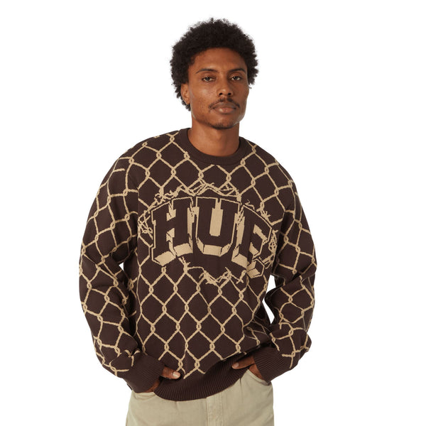 HUF Breakthrough Crewneck Sweater (Bison) - S