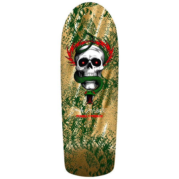 Powell-Peralta Mike Mcgill • Skull & Snake '18' • • Gold Foil Skateboard Deck - 10.0
