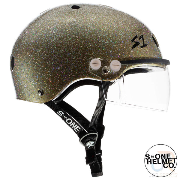 S1 Lifer Helmets inc Visor - Champagne Glitter