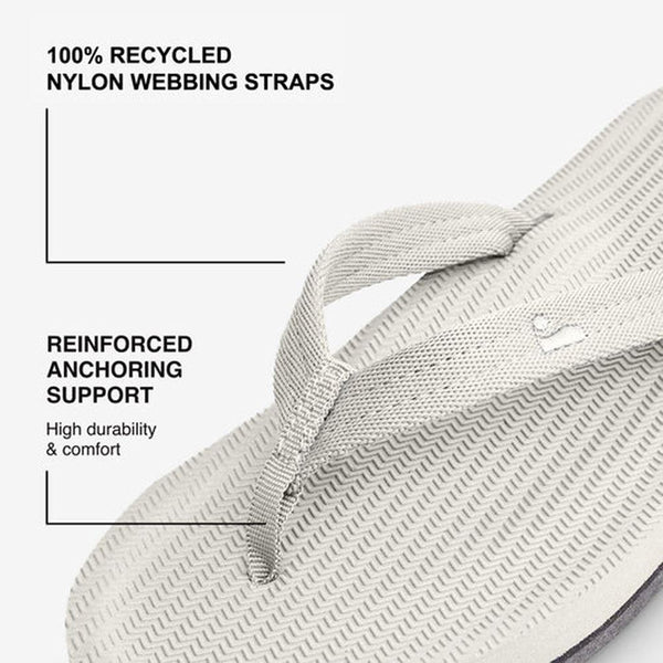 Indosole - Womens Flip Flops - Easy Living - Sea Salt Shoes
