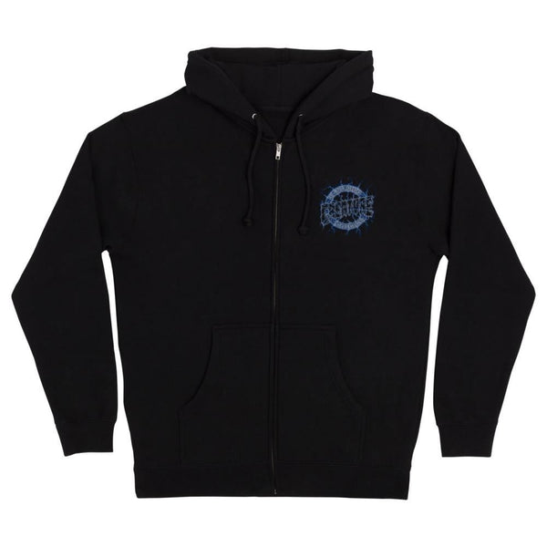 Creature Zip Hood Finest Strike - Black - Skatewarehouse.co.uk