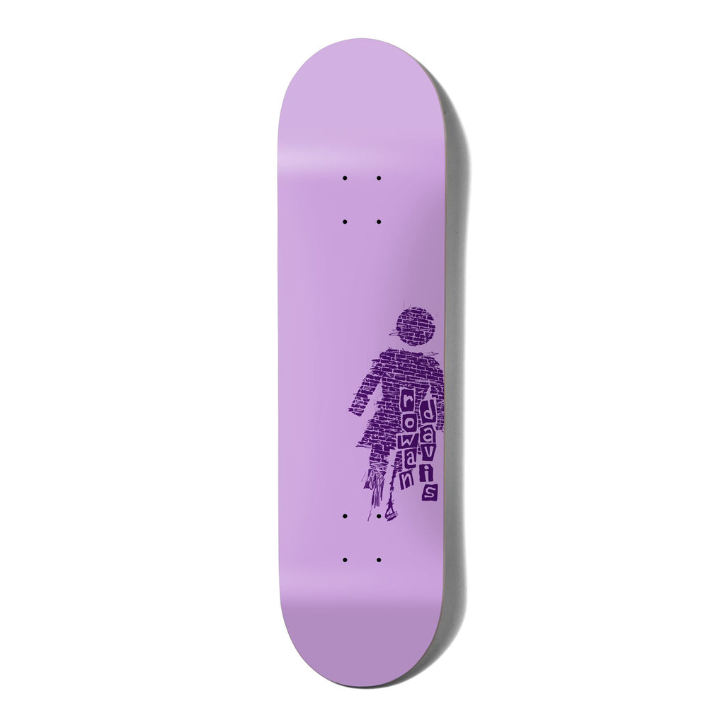 Girl Bricked Rowan Davis Skateboard Deck - 8.5" - Skatewarehouse.co.uk