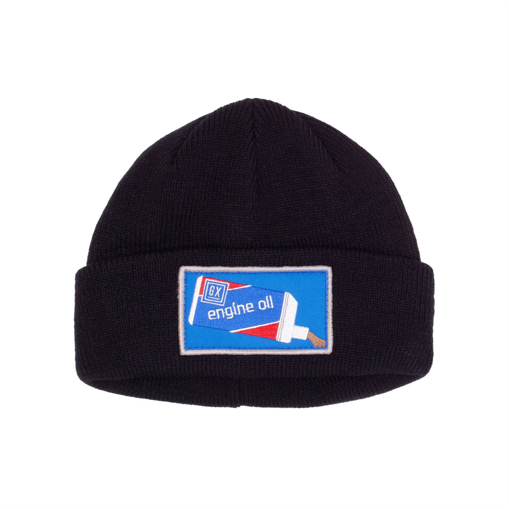 Engine Oil Beanie (Black) - One Size