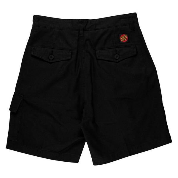 Santa Cruz Womens Shorts Nolan Cargo Short - Black - Skatewarehouse.co.uk