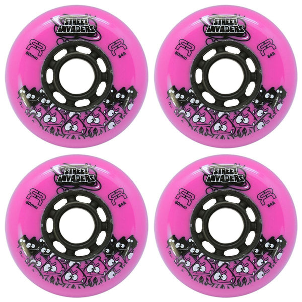 FR Street INVADER II Wheels - Pink - 80mm (Set of 4)