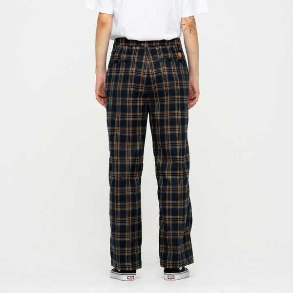 Santa Cruz Womens Pant Nolan Slouch Pant - Navy Check - Skatewarehouse.co.uk
