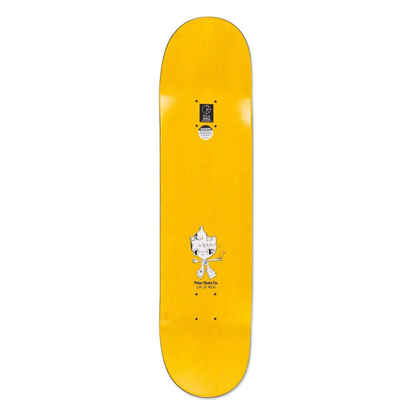 Polar Skate Co Oski - I Think You Perfect - Yellow Skateboard Deck - 8.0