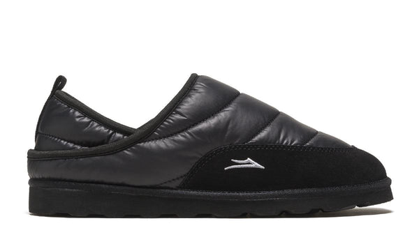 Lakai Owen Slippers Nylon Shoes - Black / Black - Skatewarehouse.co.uk