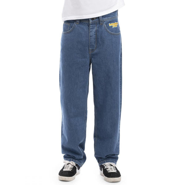 Homeboy Pant X-tra BAGGY Jeans - Washed Blue - Skatewarehouse.co.uk