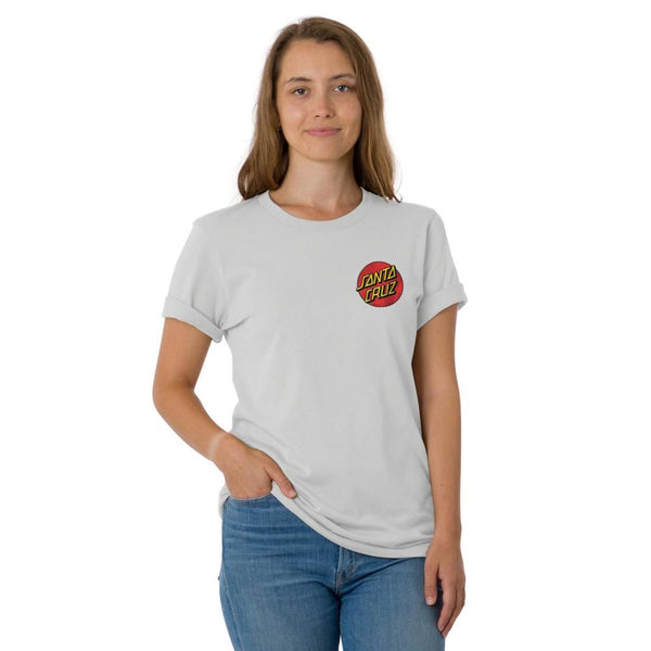 SCR x Thrasher Womens T-Shirt Thrasher Diamond - Vintage White - Skatewarehouse.co.uk