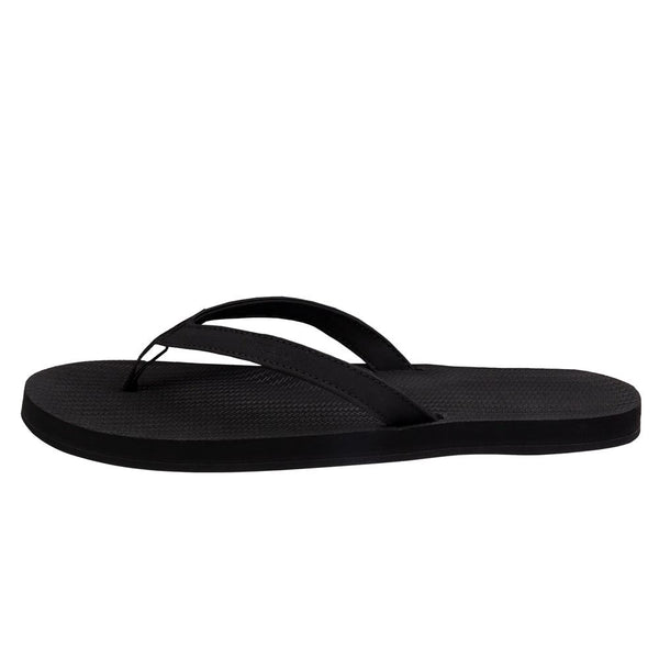 Indosole - Womens Flip Flops - ESSNTLS - Black Shoes