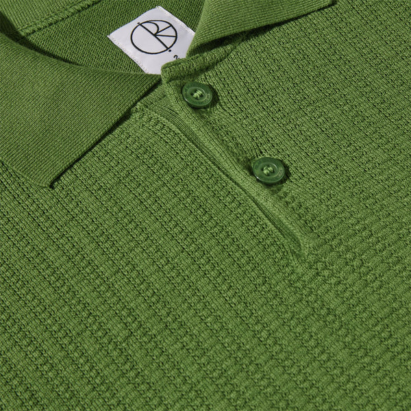 Polar Skate Co Miles Polo Shirt (Garden Green) - 3