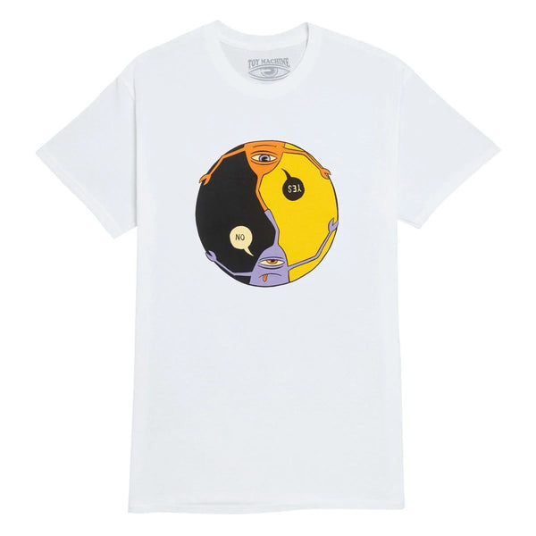 Toy Machine Yes / No Tee White
