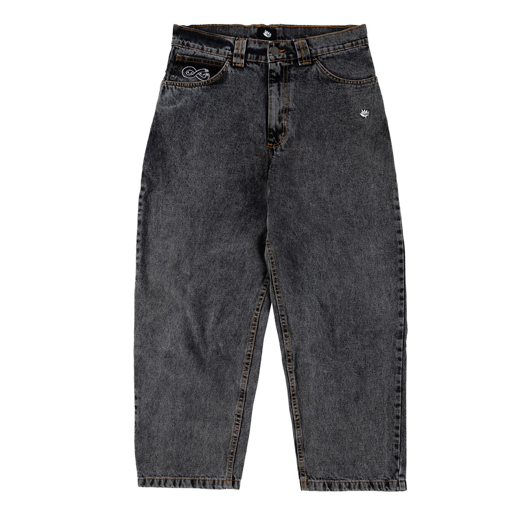 Magenta OG Pants Distressed Black Denim