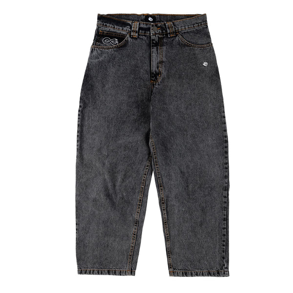 Magenta OG Pants Distressed Black Denim - Skatewarehouse.co.uk