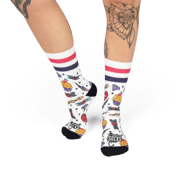 American Socks Cupcake - Mid High Socks