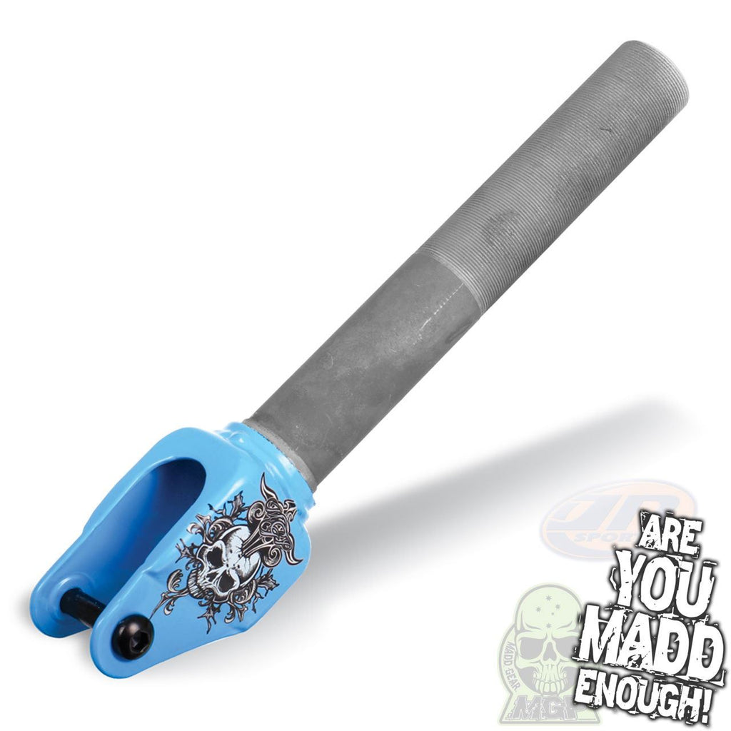 Madd Gear Mgp Headache Threaded Fork - Blue - Skatewarehouse.co.uk