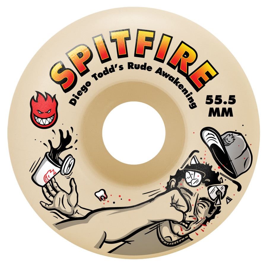Spitfire F4 99Du Diego Rude Awakening Classic Skateboard Wheels - 53.5mm