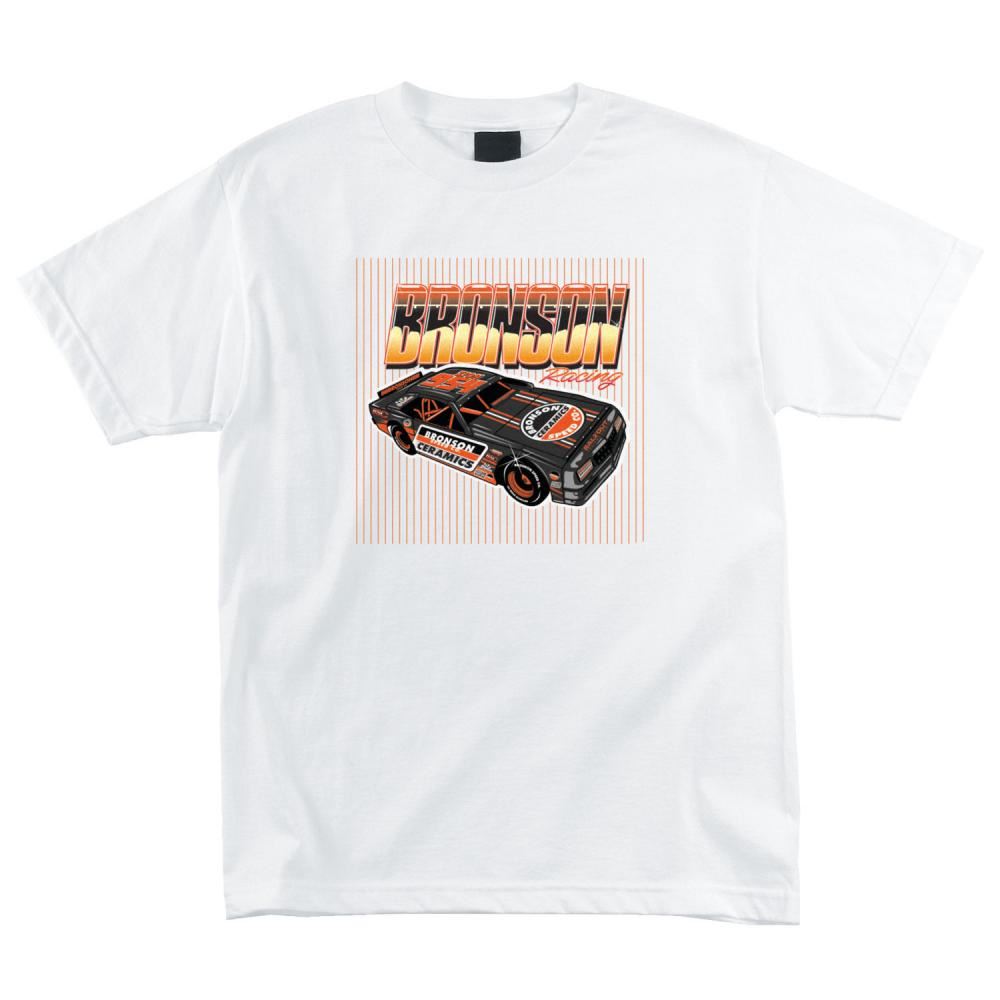 Bronson T-Shirt Ceramics Car - White - Skatewarehouse.co.uk