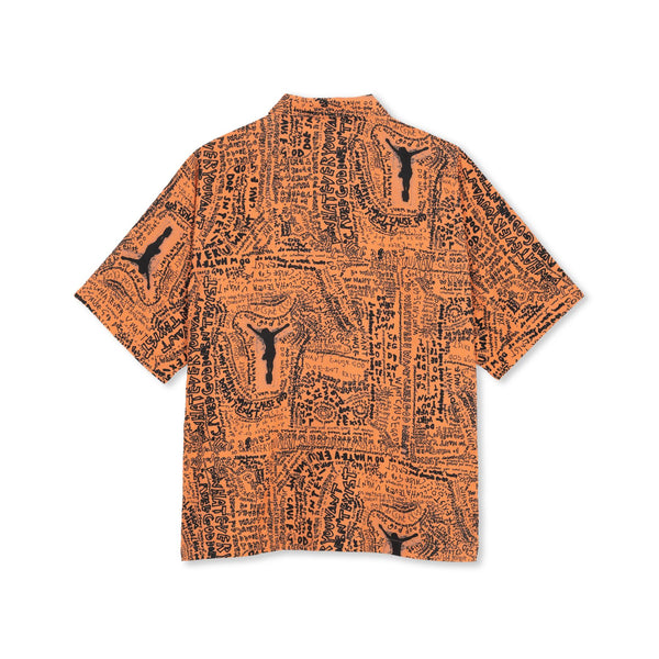 Polar Skate Co Bowling Shirt | Exist (Orange) - M