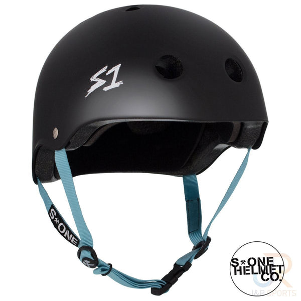 S1 Lifer LIT Helmets - Black Matt inc Blue Strap - Large
